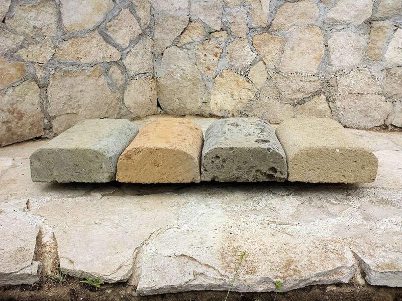 Vedi le altre foto - Bordura Mezzaluna Marrone Crescent Brown Border Tuff Stone