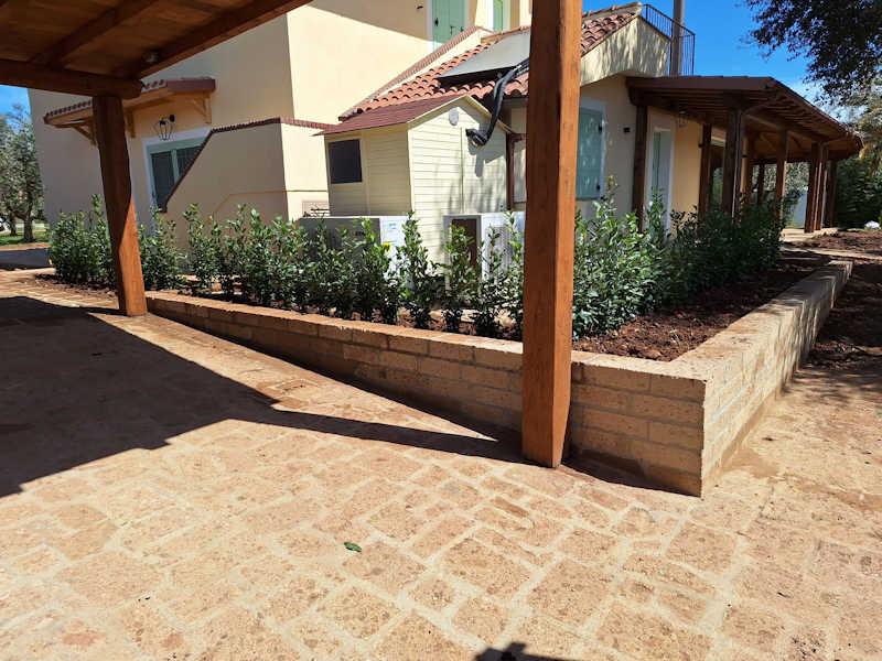 Brown Tuff Driveway Slabs