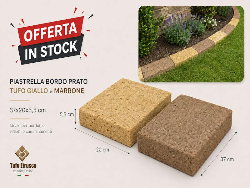 Piastrella Bordo Prato 37x20x5,5