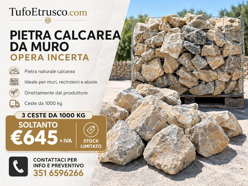 Pietra Calcarea Da Muro Opera Incerta