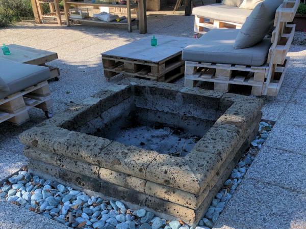FIRE PIT QUADRATO NERO